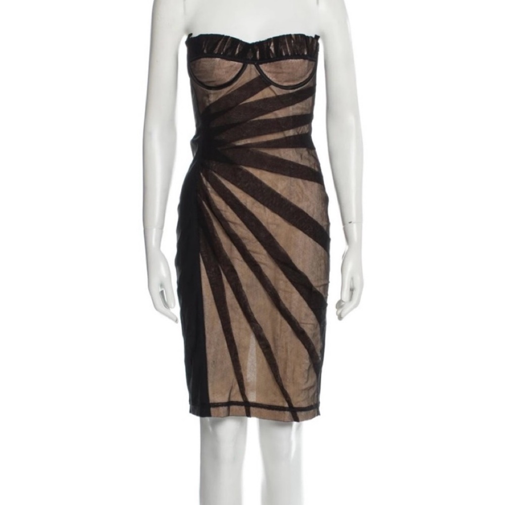 D&G Black and Tan Midi Dress - Picture 6 of 11